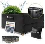 Juskys Gartenm&ouml;bel Abdeckplane 200 x 200 x 90 cm - winterfest, wasserdicht,