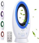 Echos 2-in-1 Design Akku Turmventilator Kabellos Fernbedienung LED Beleuchtung