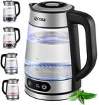 Ecosa Glas Wasserkocher m. Temperatureinstellung 1.8L 2200W