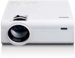 Lenco LCD Projektor mit hoher Aufl&ouml;sung, unterst&uuml;tzt Full HD 1080P Inhalte Wei&szlig;