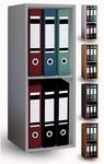VCM Holzregal stehend platzsparender Aktenschrank Ma&szlig;e ca. H. 72 x B. 34 x T. 30