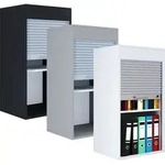 VCM B&uuml;roschrank Aktenschrank mit Rollladen Ma&szlig;e ca. H. 93 x B. 50 x T. 40 cm &ndash;