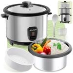 tectake&reg; Reiskocher, 1,8 l, f&uuml;r 10 Portionen, Warmhaltefunktion, hitzebest&auml;ndige