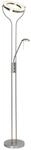 BRILLIANT Lampe Demian LED Deckenfluter Lesearm eisen/chrom 1x 18W LED integriert