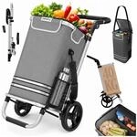 24MOVE&reg; Einkaufstrolley VEHLO 3in1 Trolley faltbarer Einkaufswagen mit K&uuml;hlfach,
