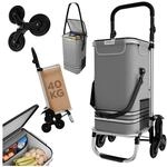 24MOVE&reg; Einkaufstrolley ALEGRE 3in1 Trolley faltbarer Einkaufswagen mit K&uuml;hlfach,