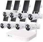LUVISION Dual WLAN Solar Akku &Uuml;berwachungssystem 10 Kanal NVR 4MP