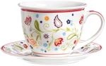 Ritzenhoff & Breker Milchkaffee Tasse mit Untertasse Shanti 350 ml