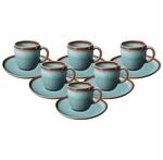 like. by Villeroy & Boch Kaffeetassen mit Untertassen Lave 190 ml 6er Set