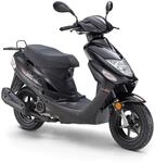LuXXon Motorroller ECO (45km/h) E5 EFI, schwarz - 50ccm 4-Takt, 2,2kW/3PS,