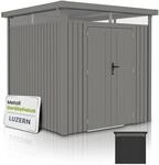 Juskys Ger&auml;tehaus Luzern Pro 5,3 m&sup2; - Metall Ger&auml;teschuppen - wetterfest &