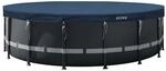 Intex 28084 Pool Abdeckplane rund 488 cm Deluxe mit 20cm &Uuml;berhang Plane Cover