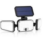 Brandson LED Solarleuchte Au&szlig;enlampe, 120 LEDs, PIR-Sensor, 500 Lumen, Kaltwei&szlig;,