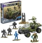 Mattel HNC57 - MEGA - Halo - Flotteneinsatzkommando Warthog Bausatz, 462 Teile