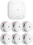 X-Sense FS61 RF-Rauchmelder-Set mit Basisstation SBS50 und 6x Smart-Rauchmelder