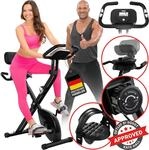 Miweba Sports Indoor-Cycle MX100 PRO mit R&uuml;ckenlehne und ErgoGrip Griffen, klappbar
