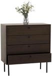 Kommode MCW-N78, Sideboard Schrank, 4 Schubladen, skandinavischer Stil Metall Holz