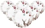 Seltmann Weiden Fr&uuml;hst&uuml;cksteller Life Christmas &oslash; 22,5 cm 6er Set