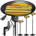 tectake&reg; Infrarotheizstrahler, 3 Leistungsstufen, 650, 1300 und 2000 W,
