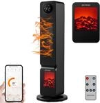 Echos Wifi Heizl&uuml;fter mit Kaminillusion 2000W Smart Life App