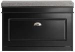 SoBuy Schuhbank mit 1 T&uuml;r Schwarz 75x24x51cm Funktional