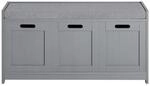 SoBuy Schuhbank mit einer Schublade Grau 90x35x44,5cm Funktional