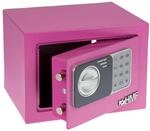 HMF M&ouml;beltresor, Tresor mit Elektronikschloss, 23 x 17 x 17 cm, Pink