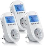 BEARWARE 3x Steckdosen Thermostat f&uuml;r Heiz & Klimager&auml;te Individuell programmierbar