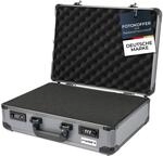 HMF 14402-02 Alu Fotokoffer, Waffenkoffer mit Rasterschaumstoff, 46 x 33 x 15 cm