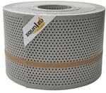 zaun zu&reg; Sichtschutzstreifen Rille Gelocht 20 Prozent PP Streifen Steingrau 50m