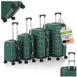 Juskys Hartschale Kofferset Rom Reisekoffer 4 teilig - Zahlenschloss, 360&deg; Rollen -