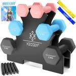 KESSER&reg; Hantel-Set, 3 Paar, 1kg - 5kg, 12kg oder 18kg kurzhanteln mit St&auml;nder