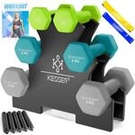 KESSER&reg; Hantel-Set, 3 Paar, 1kg - 5kg, 12kg oder 18kg kurzhanteln mit St&auml;nder
