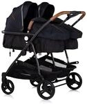 Chipolino Geschwisterkinderwagen Duo Smart klappbar umbaubar verstellbar Fu&szlig;sack
