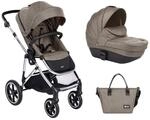 Kikkaboo Kinderwagen Thea 2 in 1 Babywanne, Wickeltasche, Fu&szlig;abdeckung, Korb beige