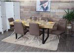 6er-Set Esszimmerstuhl MCW-H70, K&uuml;chenstuhl Lehnstuhl Stuhl, Stoff/Textil Edelstahl