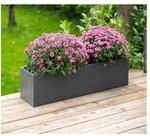 Westmann Metall Pflanzk&uuml;bel Talus M Anthrazit 25x100x27cm