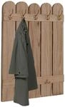 Wandgarderobe MCW-N95, Garderobe Garderobenpaneel, Paulownia 7 Haken 86x60cm ~...