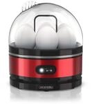 Arendo Eierkocher Edelstahl, 400 W, Warmhaltefunktion, H&auml;rtegrad einstellbar, f&uuml;r 7