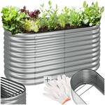 tectake&reg; Hochbeet, aus verzinktem Stahl, stabil, sicher, witterungsbest&auml;ndig, 160 x