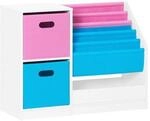 SoBuy Kinderregal mit 5 F&auml;chern Bunt 80x30x61cm Funktional