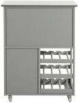 SoBuy K&uuml;chenwagen mit 1 Schublade Hellgrau 67x37,5x86,5cm Modern