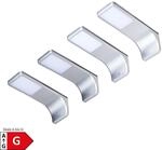 LED Unterbauleuchte, silber-grau, neutralweiss, 4er SET
