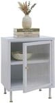 Nachttisch MCW-O87, Beistelltisch Nachtschrank Schrank, Industrial Stauf&auml;cher...