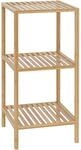 CLP Badregal stehend Bambus Zinnien, Holzregal Badezimmer schmal, K&uuml;chenregal...