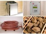 weka Saunaofenset 9,0 BioS mit Ofenanschlu&szlig;kabel