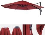 Sonnenschirmbezug MCW-A96, 8 Streben rund &Oslash;3,5m 220g/m&sup2; Polyester, Ersatz-Bezug