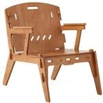 SoBuy Esszimmerstuhl mit R&uuml;cklehne Braun 72x55x70,5cm Vintage