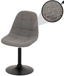 Esszimmerstuhl MCW-A60, K&uuml;chenstuhl Stuhl Drehstuhl, Stahl MVG Stoff/Textil Boucl&eacute;