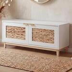 Sitzbank MCW-P54, Garderoben-Bank Schuhregal Schuhablage, MDF Melamin